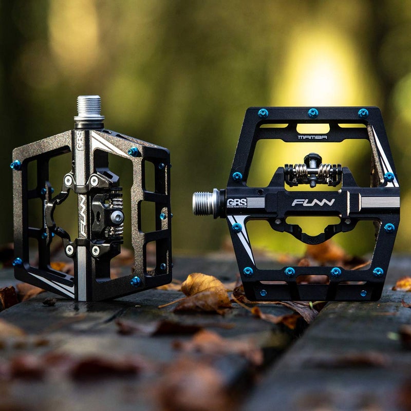 Funn Mamba MTB Clipless Pedals, Single Sided Clip Mountain Bike Pedals, Compatible with SPD Cleats, 9/16-Inch CrMo Axle Bicycle Pedals for MTB/BMX/Gravel Cycling (Black) - Image 2